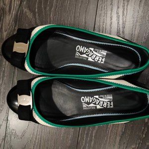 SALVATORE FERRAGAMO Leather Flat